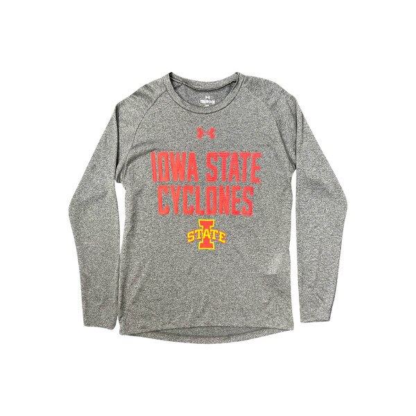 Under Armour® Youth Iowa State Cyclones Gray Long Sleeve